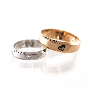 KIANIT JEWELRY - obrączki ślubne ze złota czerwonego i białego