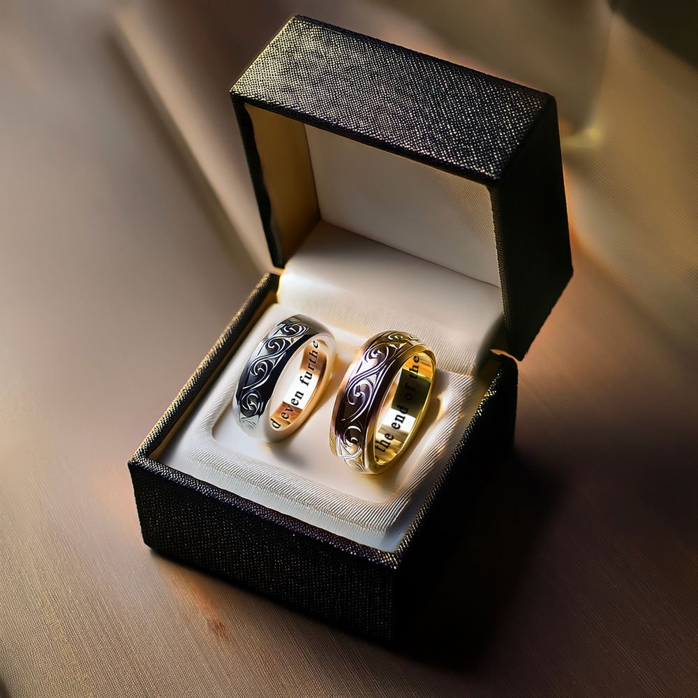 KIANIT JEWELRY - Creating engraving on wedding rings