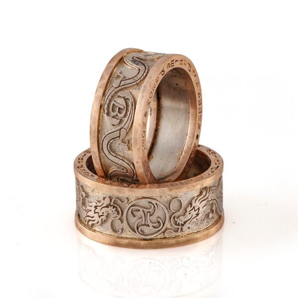 KIANIT JEWELRY - obrączki ślubne z czerwonego i białego złota