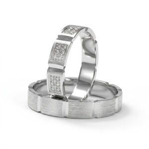 KIANIT JEWELRY - Blask struktury, białe złoto