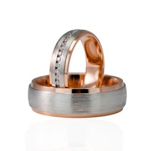 KIANIT JEWELRY - Delikatny kontrast, białe złoto