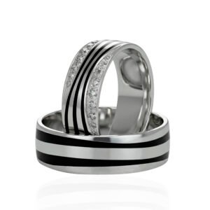 KIANIT JEWELRY - Nocny blask, białe złoto