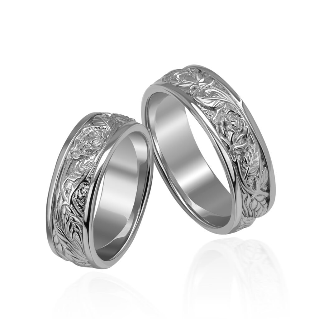 KIANIT JEWELRY - Żywa miłość, białe złoto