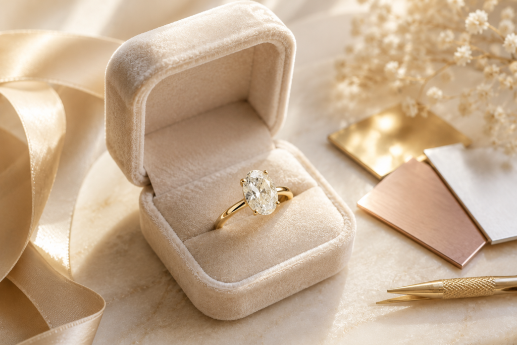 Oval Diamond Engagement Ring: an elegant choice for a proposal
